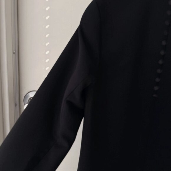Black Blazer Women XS (S 4–6) Structured Shoulder Workwear NWT Look - Picture 15 of 16